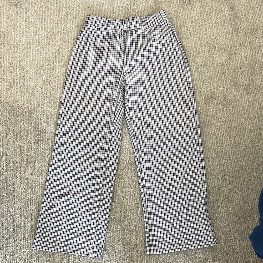 Black and White Checkered Pants
